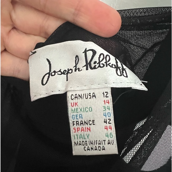 Joseph Ribkoff black mesh jumpsuit - Picture 5 of 6